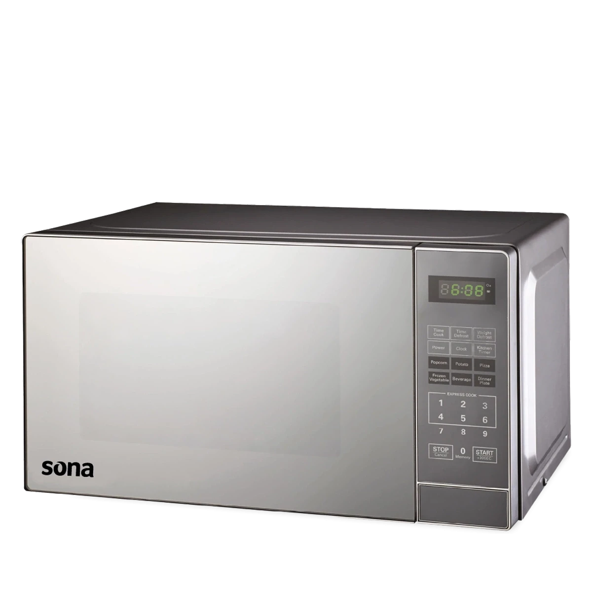Sona Microwave 22 L Silver with mirror Glass 700 W