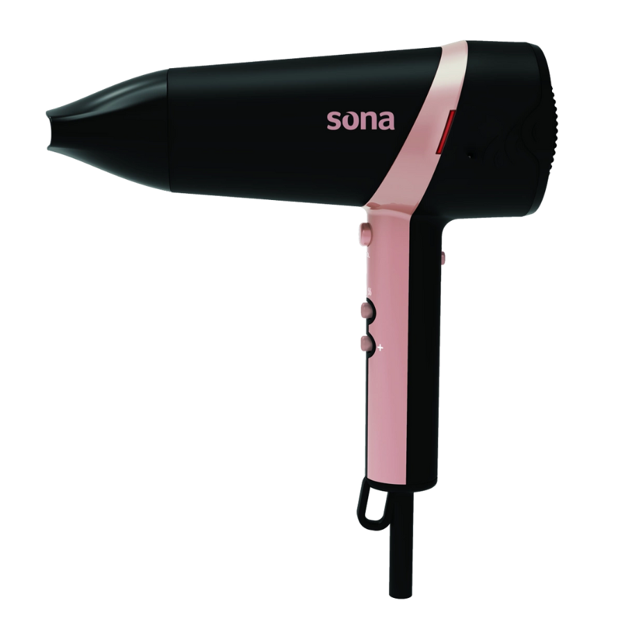 Sona Hair Dryer 2500W with Quad Ionic Technology and 16 mm Concentrator Nozzle