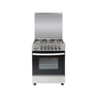 Nara Gas Cooker St.steel Glossy 60cm 4 Burners Wide Enamel Pan Support Aluminum handle