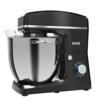 Sona Stand Mixer 10L 1500W Black With 3 Attachments For Kneading And Whisking