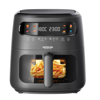 Arshia Multifunctional Air Fryer – 8L Capacity – 1750W – Digital Touch Control – Rapid Air Technology – Low-Oil Cooking – Viewing Window with Light