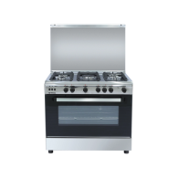 Nara Gas Cooker 90 cm Full Safety Glossy stainless steel top