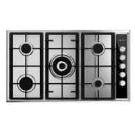 Elba Built In Gas Hob 90cm 5 Burners stainless steel