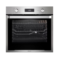 Elba Electric Oven Built-in 11 Functions with black glass door and 2 fans