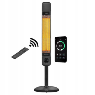 Luxeva Electric Heater Carbon - Wi-Fi -black