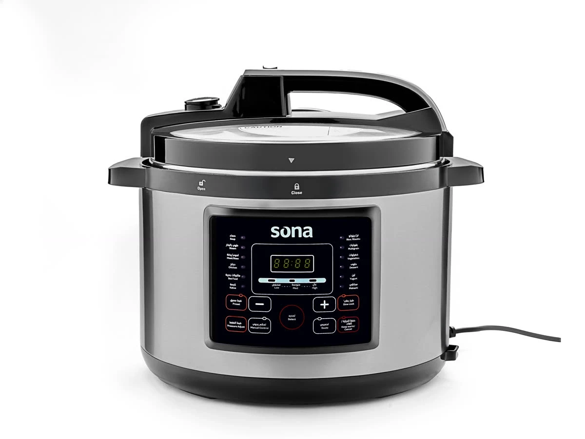 Sona Electric Pressure Cooker 1000 W 6 L with 14 cooking programs