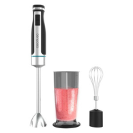 Cecotec PowerGear 1500 XL Cream — 1500 W Hand Blender, Extra-Large Arm, Titanium-Coated 4 Blades, Metallic Gear, 21 Speeds + Turbo, Anti-Splash Hood, Soft Touch Grip, Accessories Included
