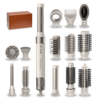 Cecotec Bamba CeramicCare 14in1 AirGlam Champagne 1400 W Hair Styler (Model 00252) A powerful 1400 W multifunction hair styling tool designed for drying and styling hair with professional results and