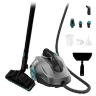 Cecotec HydroSteam 2000 EasyHome Max — Canister Steam Cleaner, 2000 W Power, XXL 2 L Tank, 5-Bar Pressure, 16 Accessories for Multi-Surface Cleaning, Long-Lasting Continuous Operation