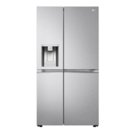 LG Door-in-Door™ ThinQ™ Side By Side 674 L Gross Capacity, Refrigerator UV Nano™, Linear Cooling™, ThinQ™ in Silver Color