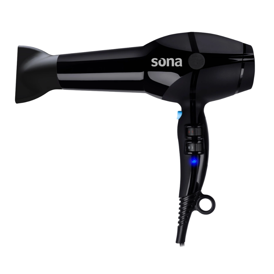 Sona Hair Dryer 2400W with 2 Speeds 3 Heat Settings and Ionic Technology