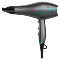 Cecotec IoniCare 5300 Maxi Aura Black Professional Ionic Hair Dryer — 2200 W AC Motor, Real Ion Technology for Hydration & Shine, High Airflow for Fast Drying, 2 Speed & 3 Heat Settings with Cool Shot