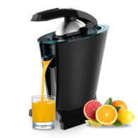 Cecotec EssentialVita Hyden 600 Electric Lever Citrus Juicer, 600W Power, Stainless-Steel Filter, 2 Detachable Cones of Different Sizes, Anti-Drip System, Automatic Start by Pressing Fruit, Dishwasher